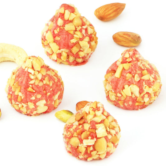 Ghasitaram Roasted Cashew Strawberry Modaks 