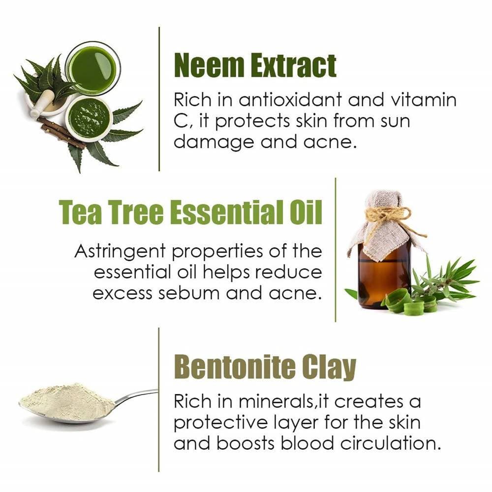 Wow Skin Science Anti-Acne Neem & Tea Tree Clay Face Mask  Grab2Buy Wow Skin Science Grab2Buy