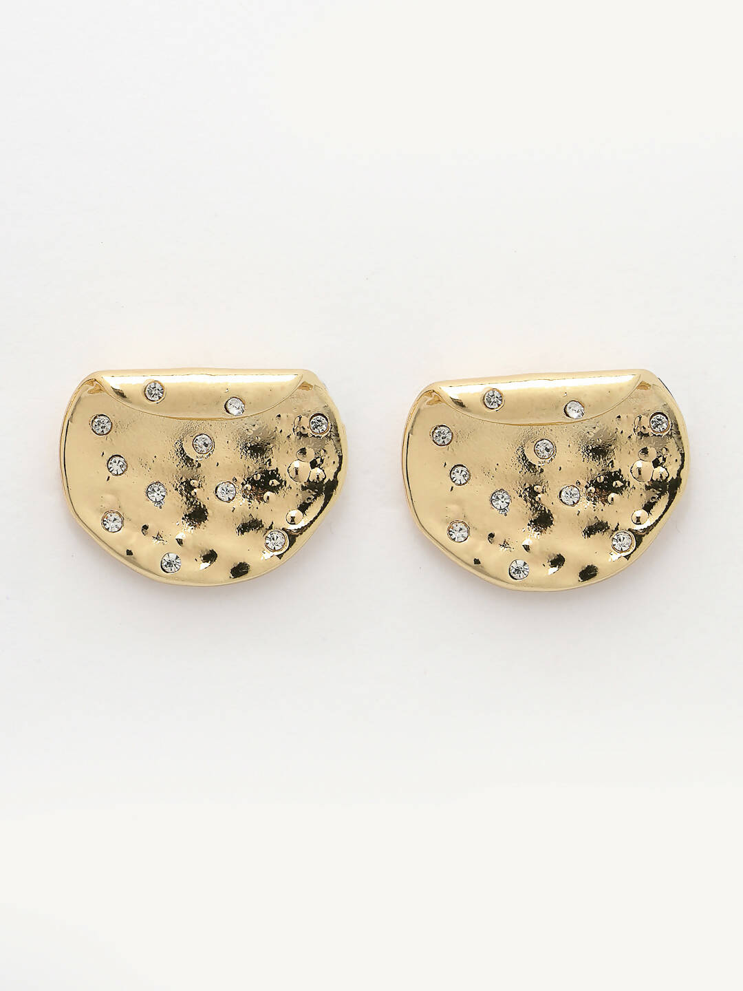 NVR Women Gold-Plated Contemporary Studs Earrings - Grab2buy