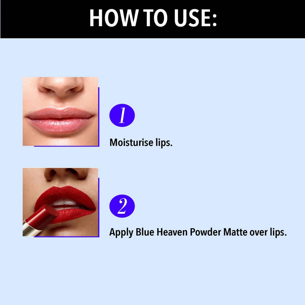 Blue Heaven Powder Matte Lipstick Dahlia Fields