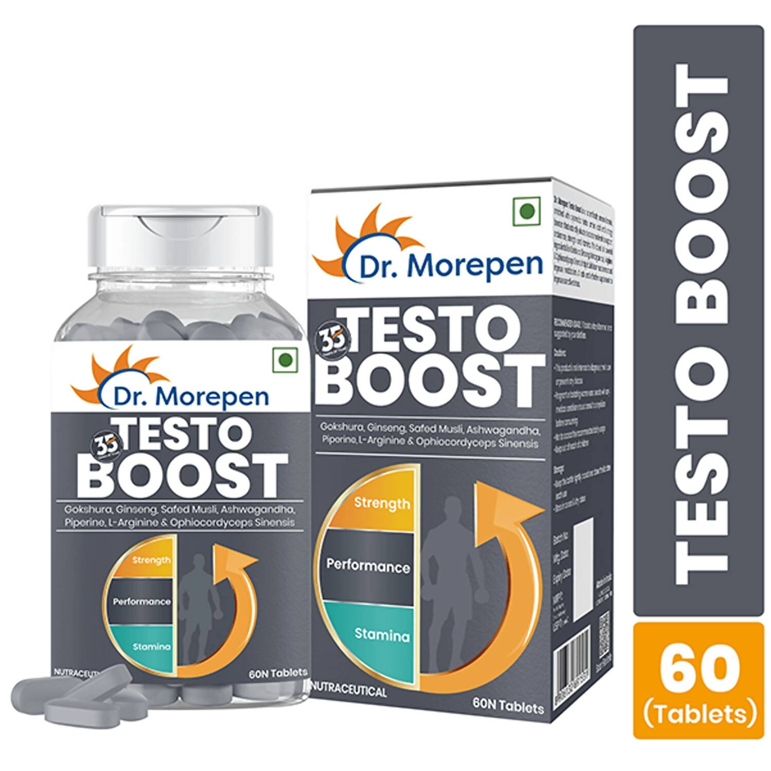 Dr. Morepen Natural & Pure SJ Resin and Testo Boost Tablets Combo 