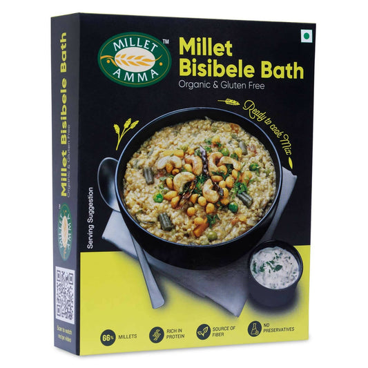 Millet Amma Organic Millet Bisibele Bath Mix - Grab2buy
