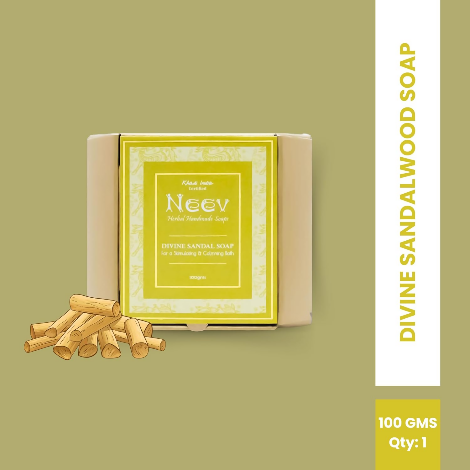 Neev Herbal Handmade Soap Divine Sandal Soap
