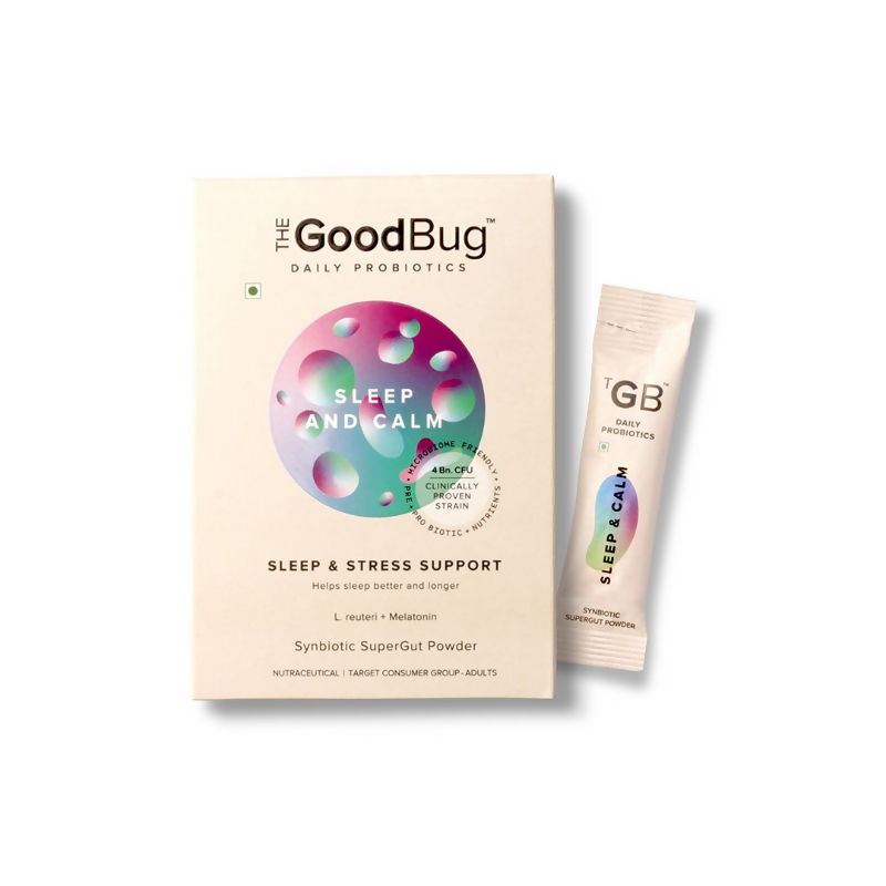 The Good Bug Sleep and Calm SuperGut Powder for Healthy Deep Sleep & Stress Relief 15 Days Pack  Grab2Buy The Good Bug Grab2Buy