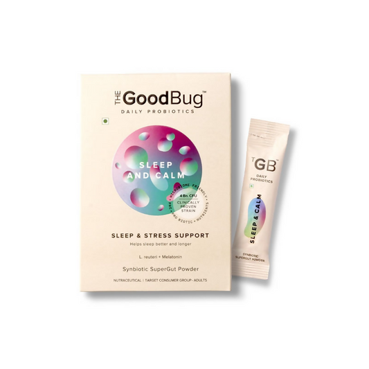 The Good Bug Sleep and Calm SuperGut Powder for Healthy Deep Sleep & Stress Relief 15 Days Pack  Grab2Buy The Good Bug Grab2Buy