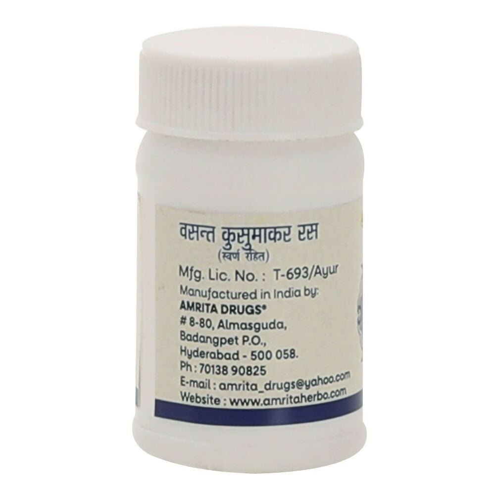Amrita Vasant Kusumakar Ras (Swarna Rahit) Tablets 