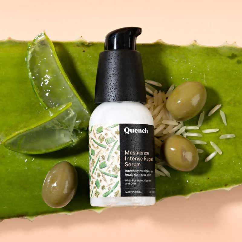 Quench Rice Water Intense Repair Serum With Niacinamide For Dewy & Even Skin Tone 