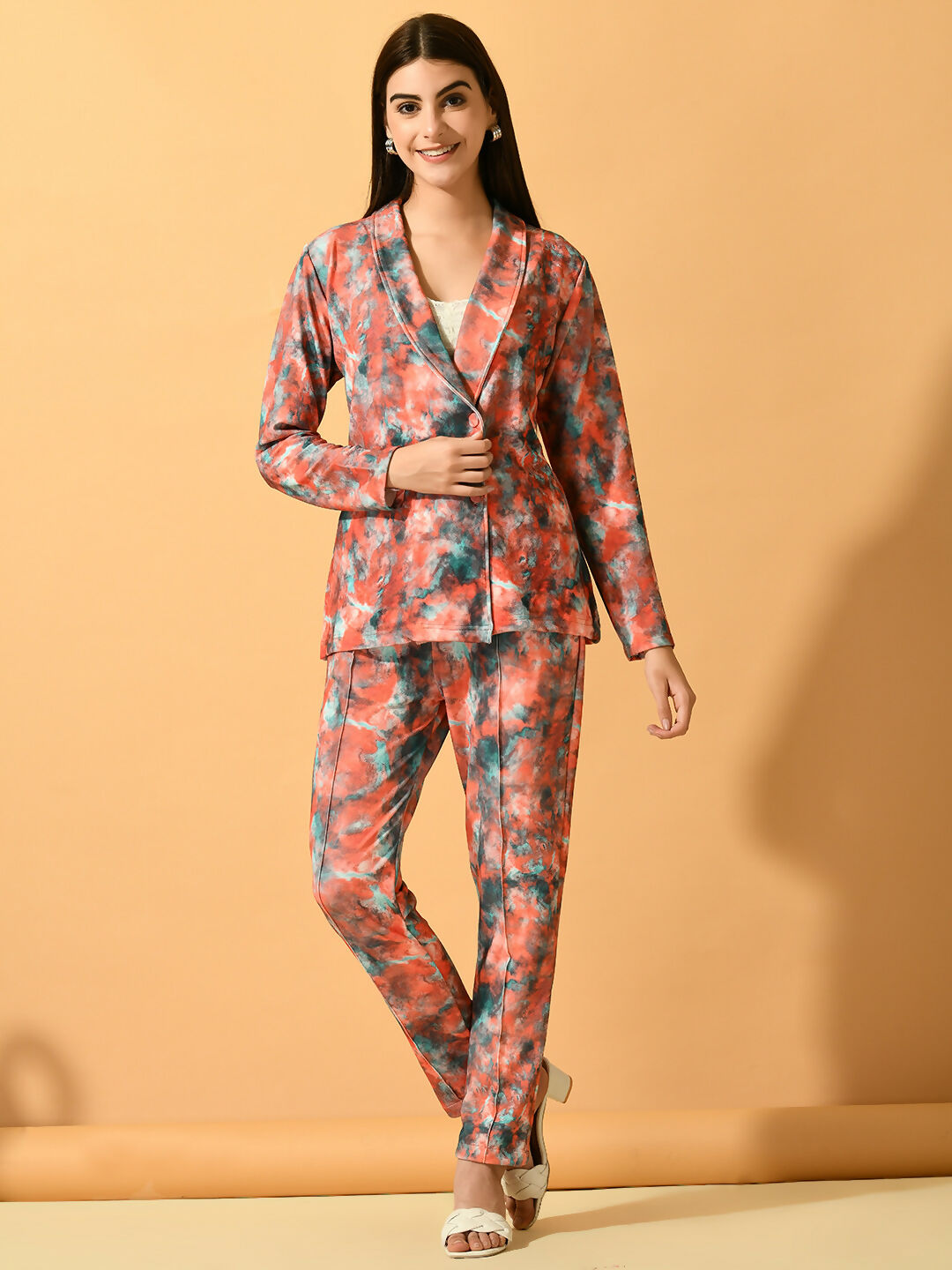 Myshka Women's Multi Printed Ombre Jacket