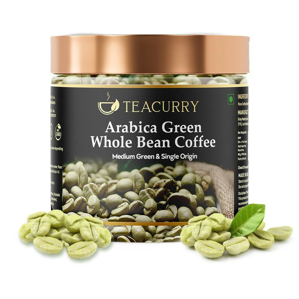 Teacurry Arabica Green Coffee Bean (Raw Whole Beans, 100% Arabica, Unroasted) - Grab2buy