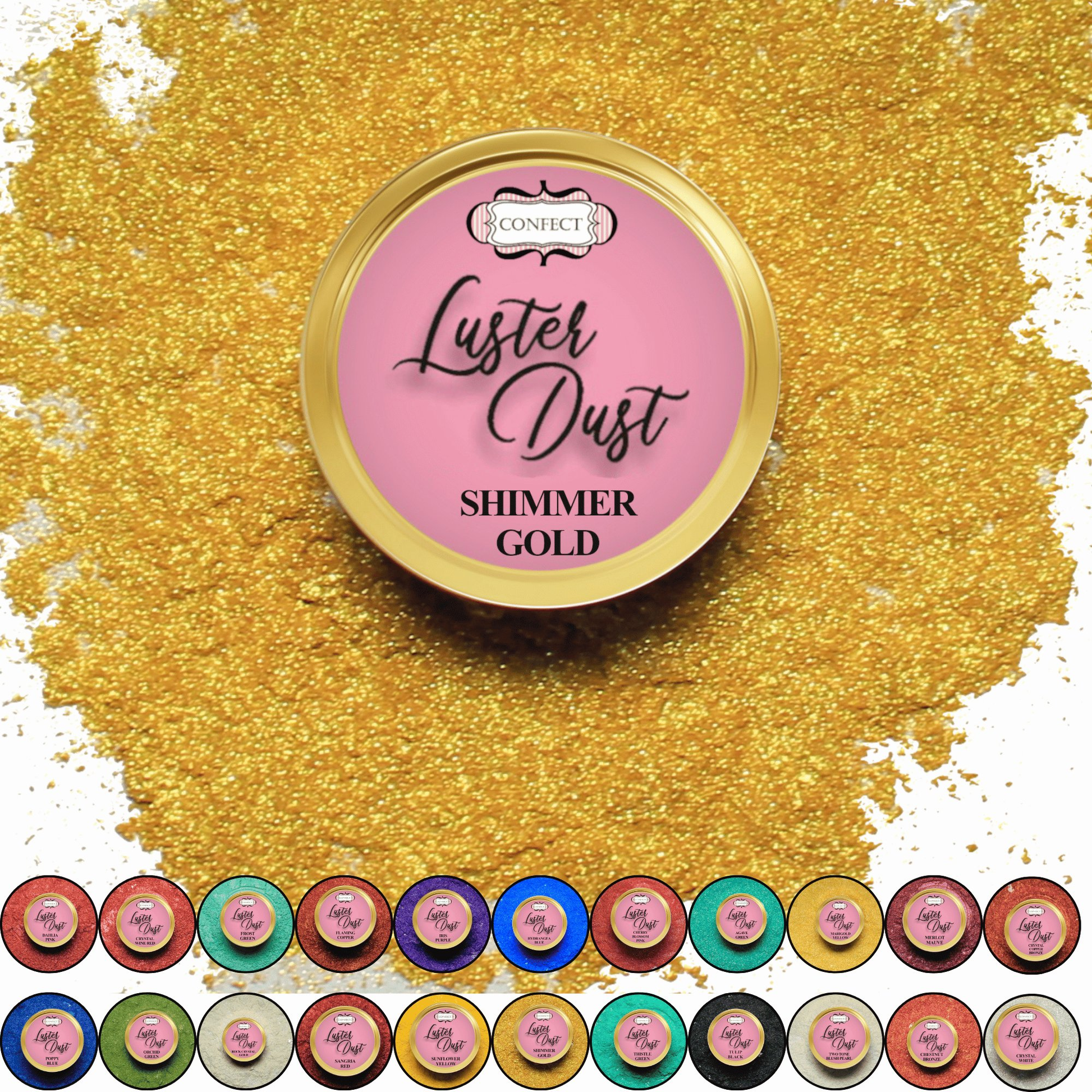Confect Shimmer Gold | Edible Luster Dust