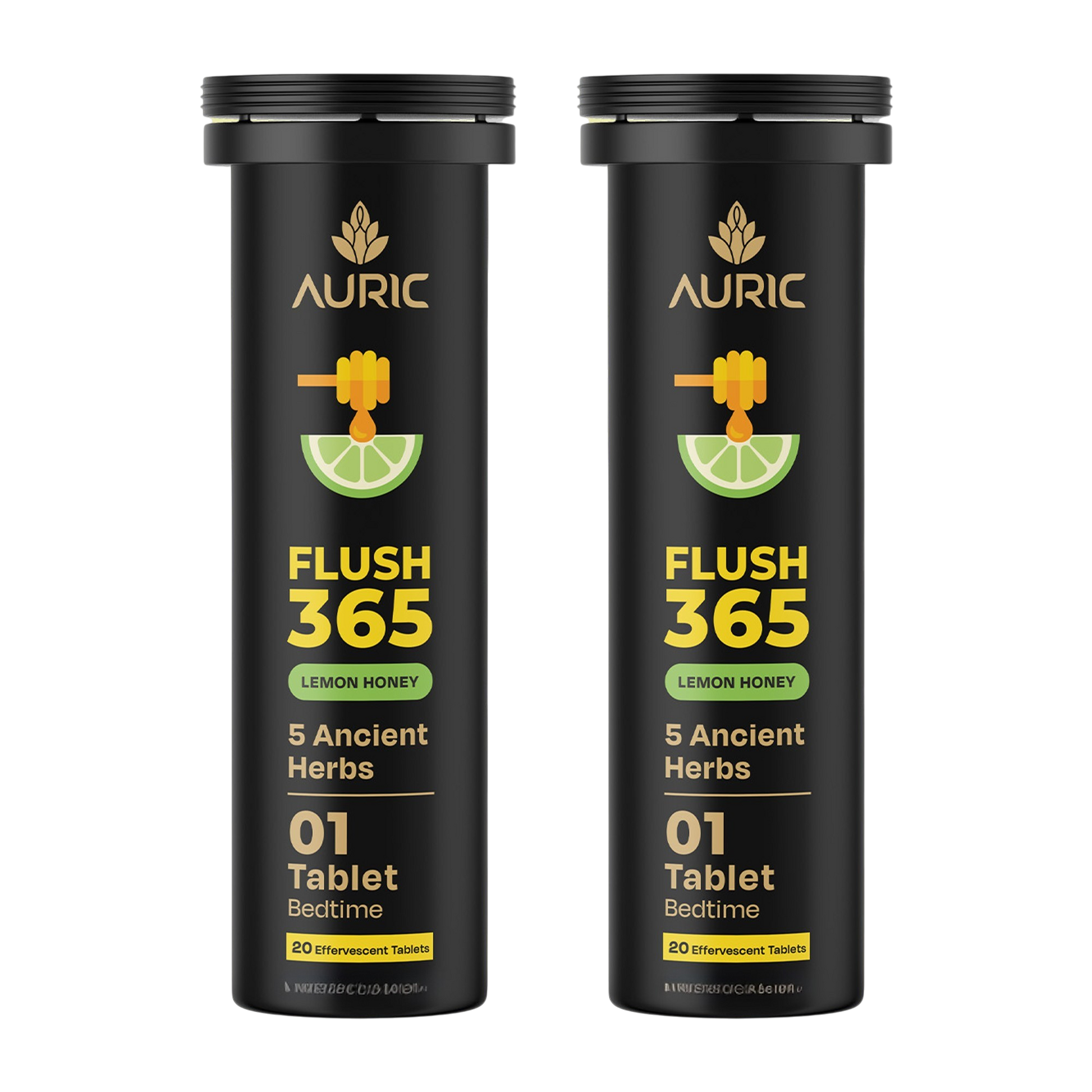 Auric Flush365 Tablets | Honey Lemon Flavour