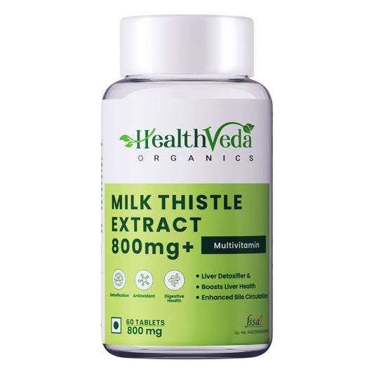 Health Veda Organics Milk Thistle Tablets 