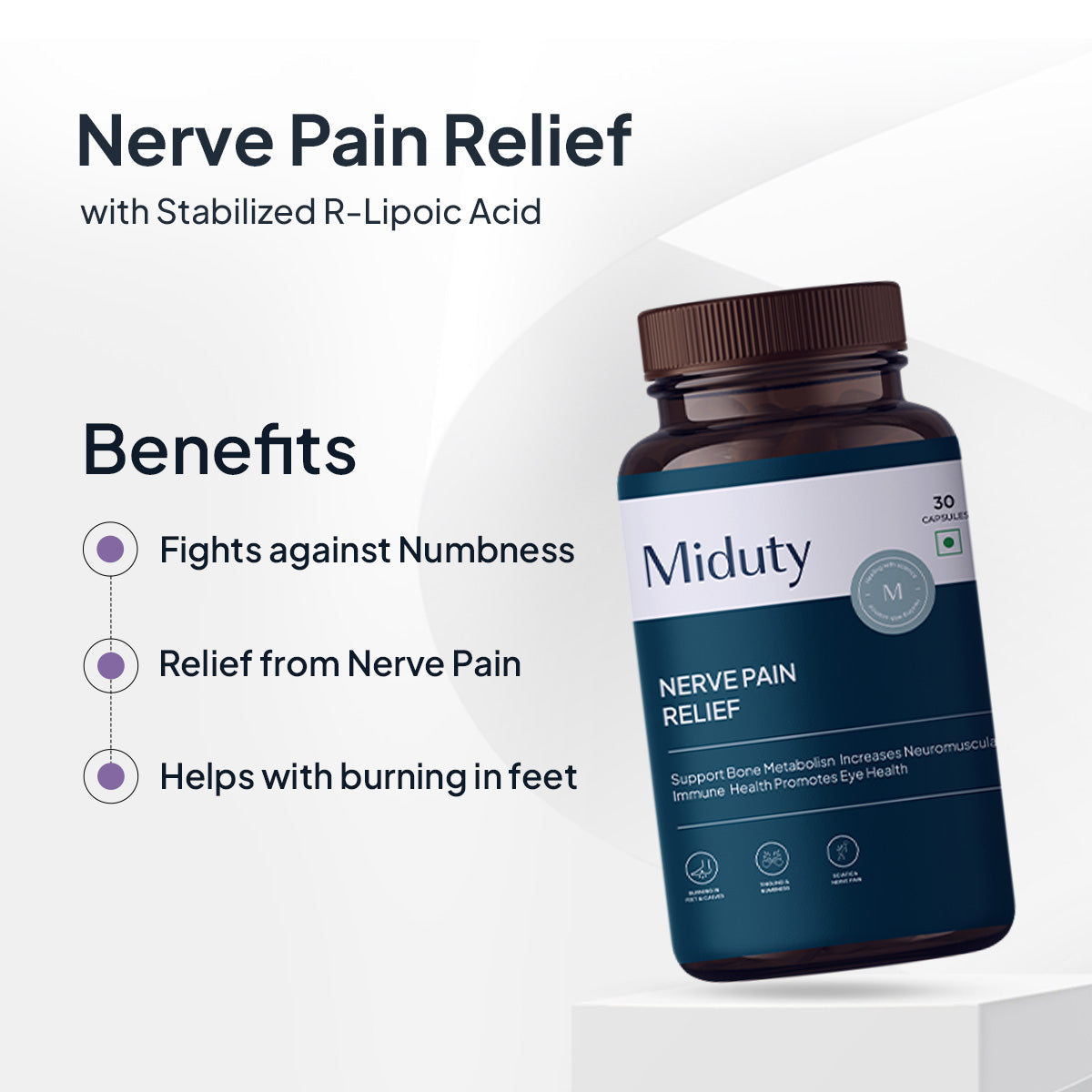 Miduty by Palak Notes Nerve Pain Relief Capsules - Grab2buy