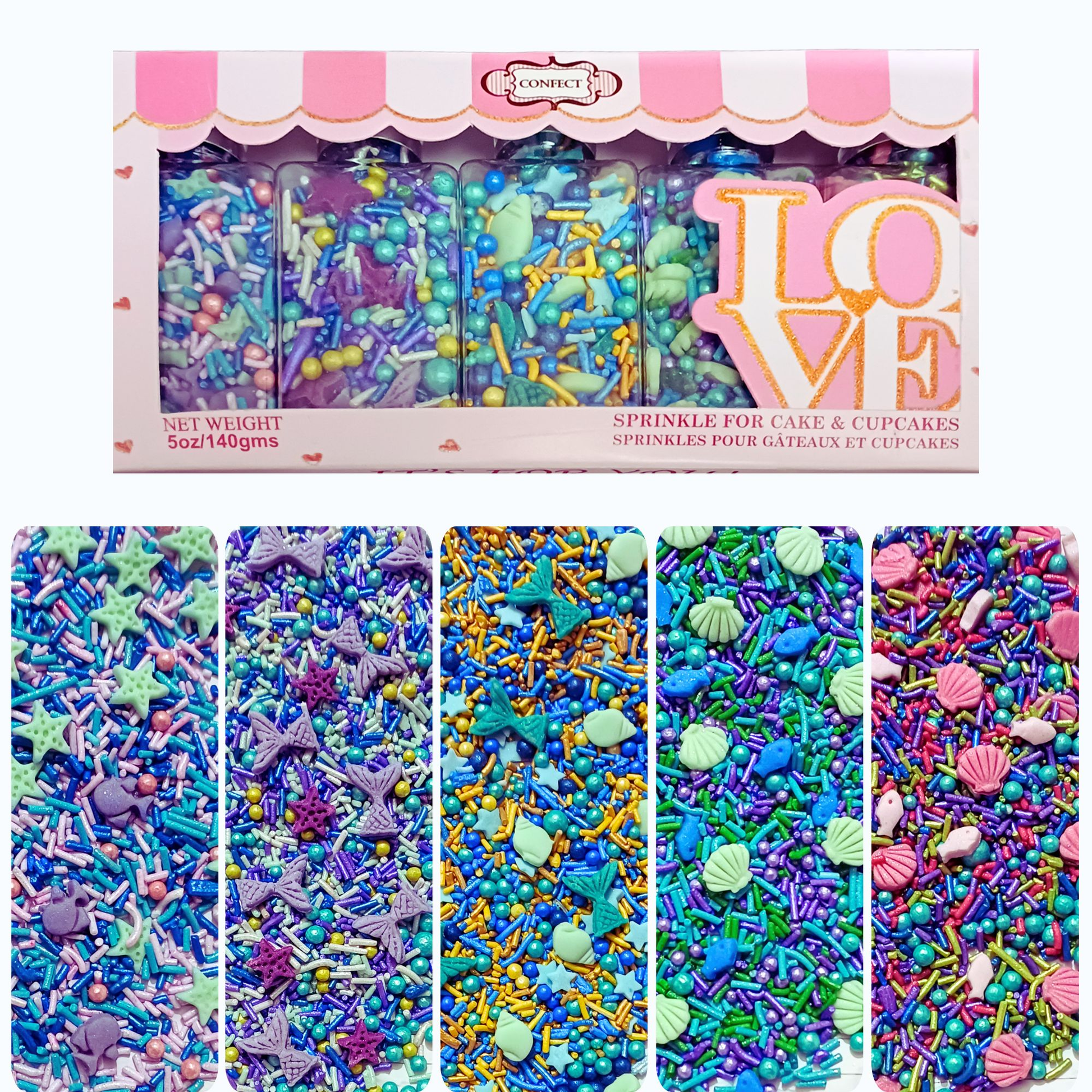 Confect Under the Sea Sprinkles for Decorations 05  Grab2Buy Confect Grab2Buy