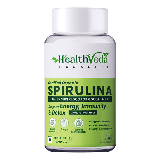 Health Veda Organics Spirulina Capsules Health Veda Organics