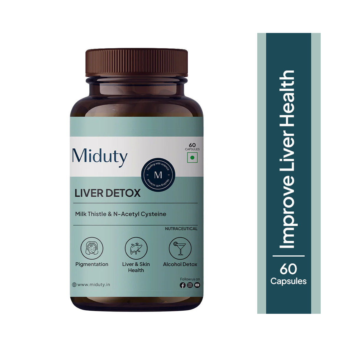 Miduty by Palak Notes Liver Detox Capsules 