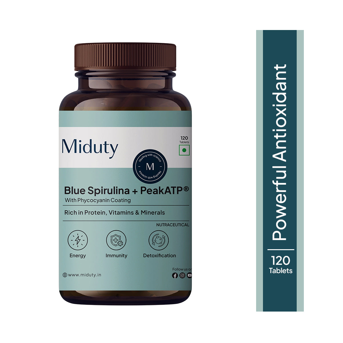 Miduty by Palak Notes Blue Spirulina Tablets 