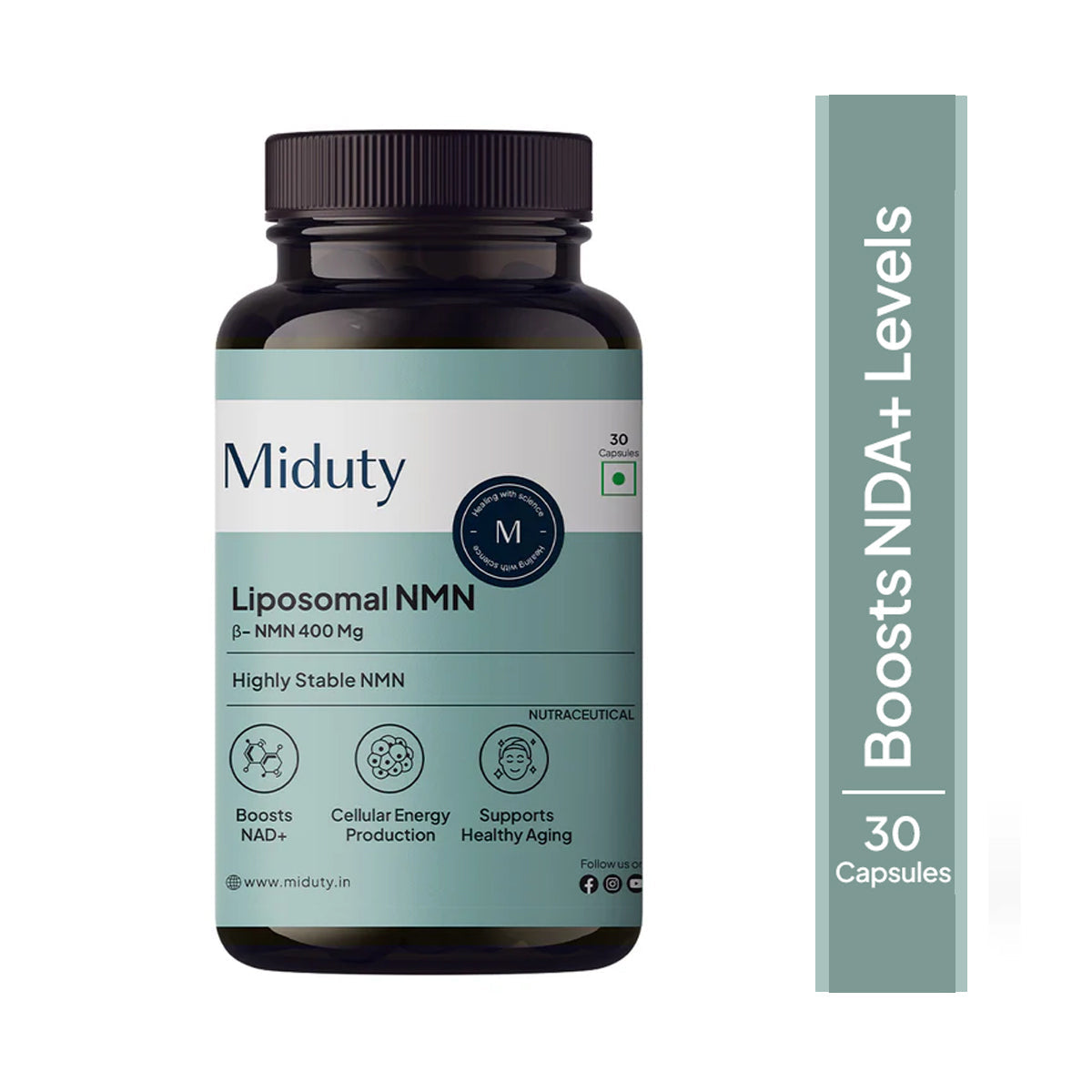 Miduty by Palak Notes Liposomal Glutathione 85% Capsules 