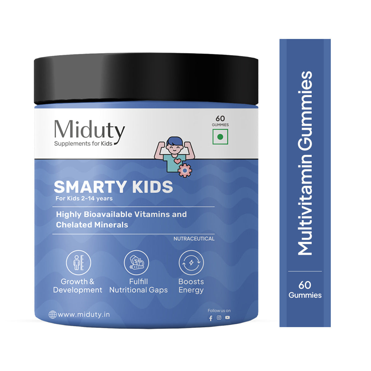 Miduty by Palak Notes Smarty Kids Multivitamin Gummies 
