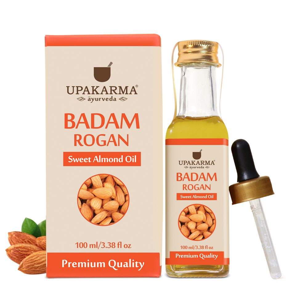 Upakarma Ayurveda Badam Rogan Sweet Almond Oil  Grab2Buy Upakarma Ayurveda Grab2Buy
