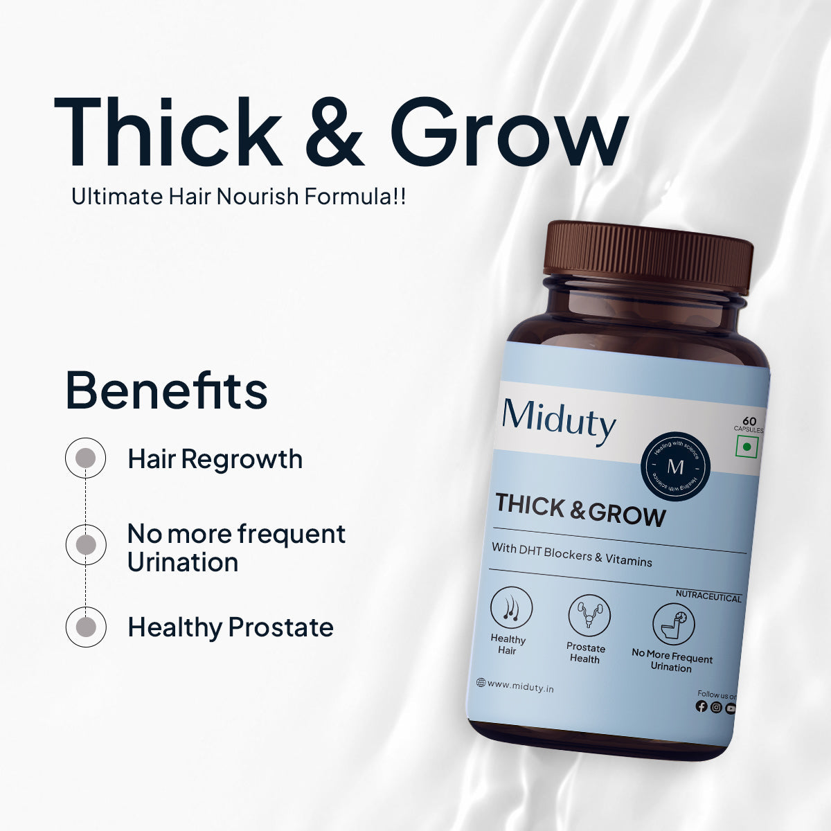 Miduty by Palak Notes Thick & Grow Capsules - Grab2buy
