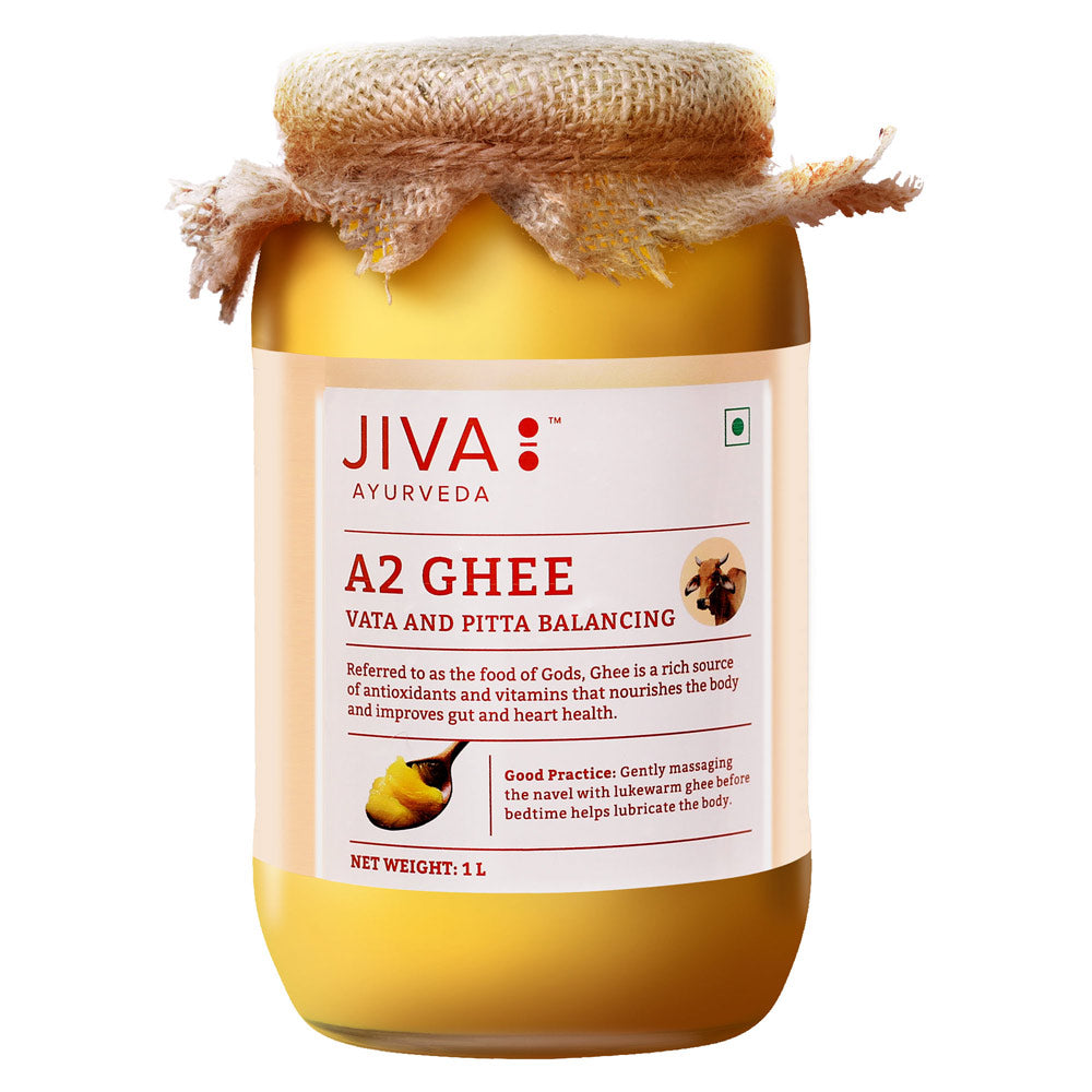 Jiva Ayurveda A2 Gir Desi Cow Ghee | Desi Gir Cow Ghee | Pure and Natural Ghee From A2 Cow Milk 