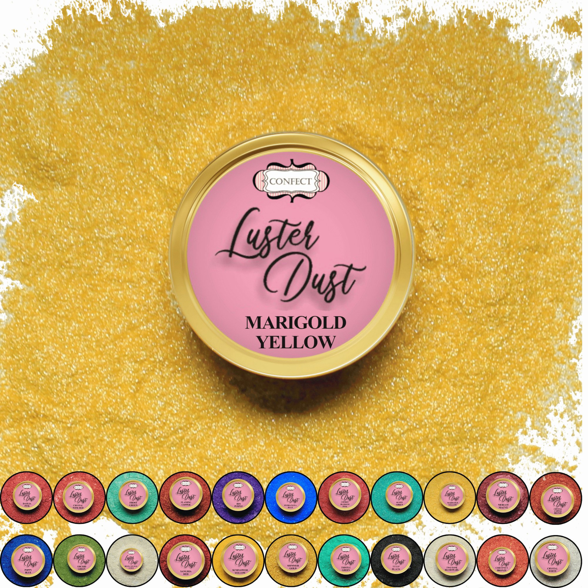 Confect Marigold Yellow | Edible Luster Dust
