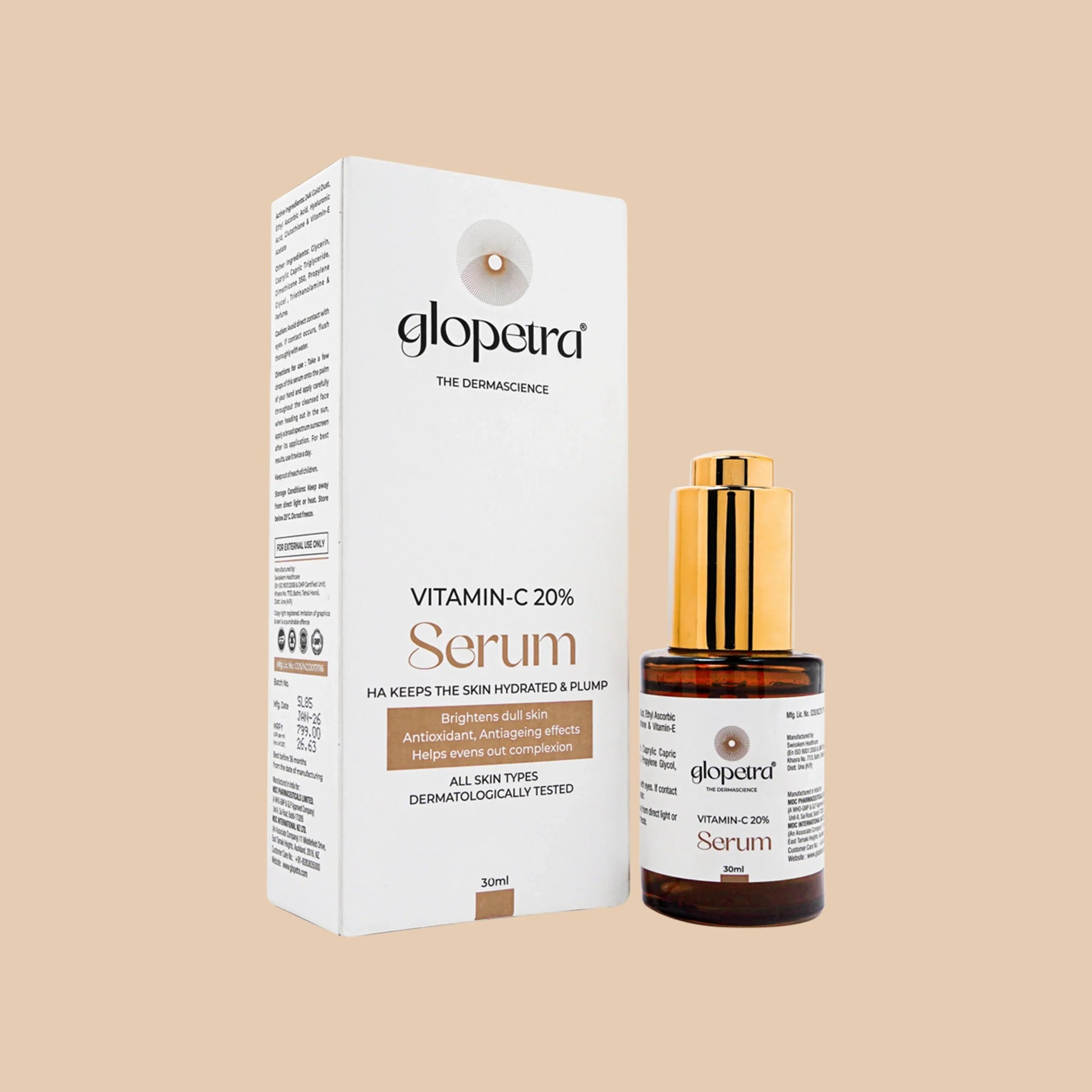 Glopetra Vitamin C Serum For Dull Skin  Grab2Buy Glopetra Grab2Buy