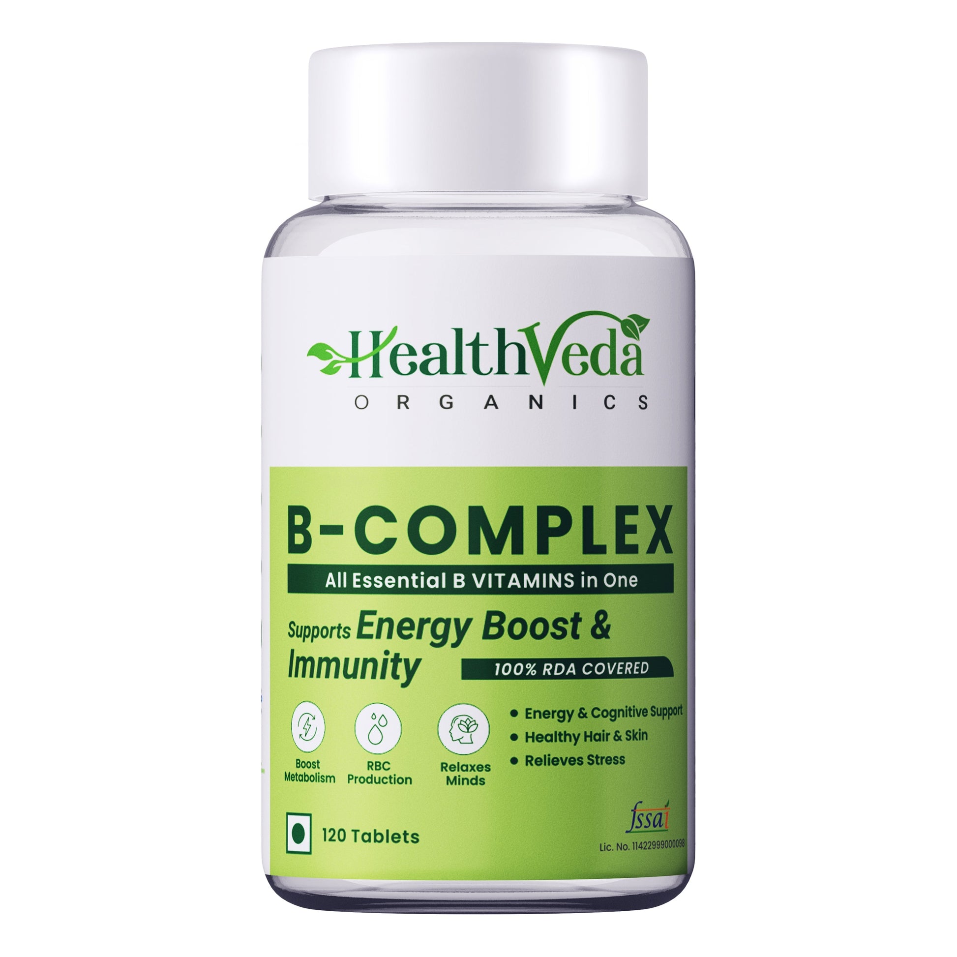 Health Veda Organics Plant Based B-Complex Tablets Health Veda Organics