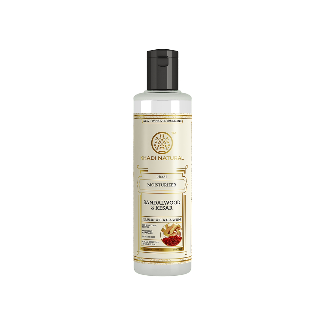 Khadi Natural Sandalwood & Kesar Moisturizer - 210ml 