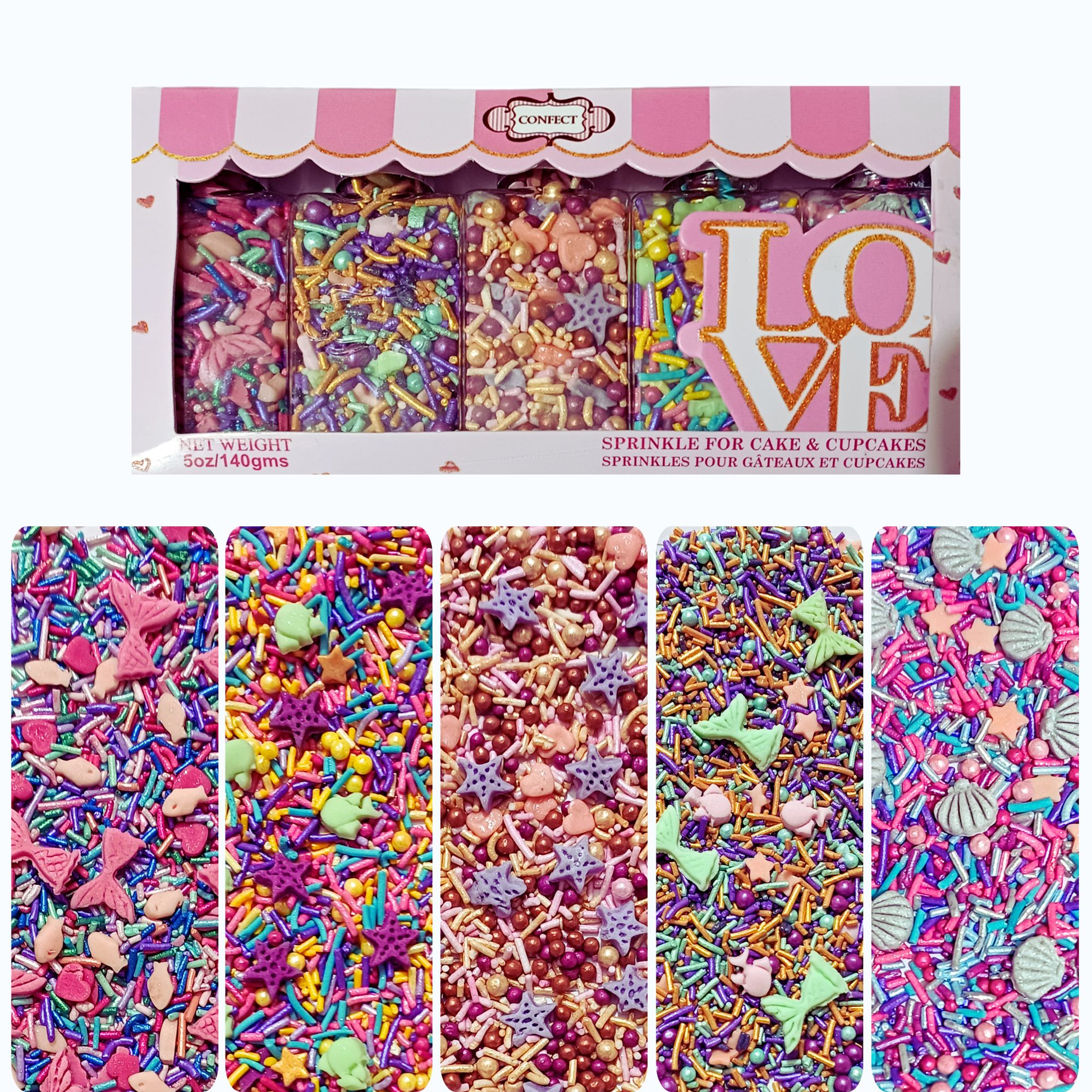 Confect Under the Sea Sprinkles for Decorations 02  Grab2Buy Confect Grab2Buy