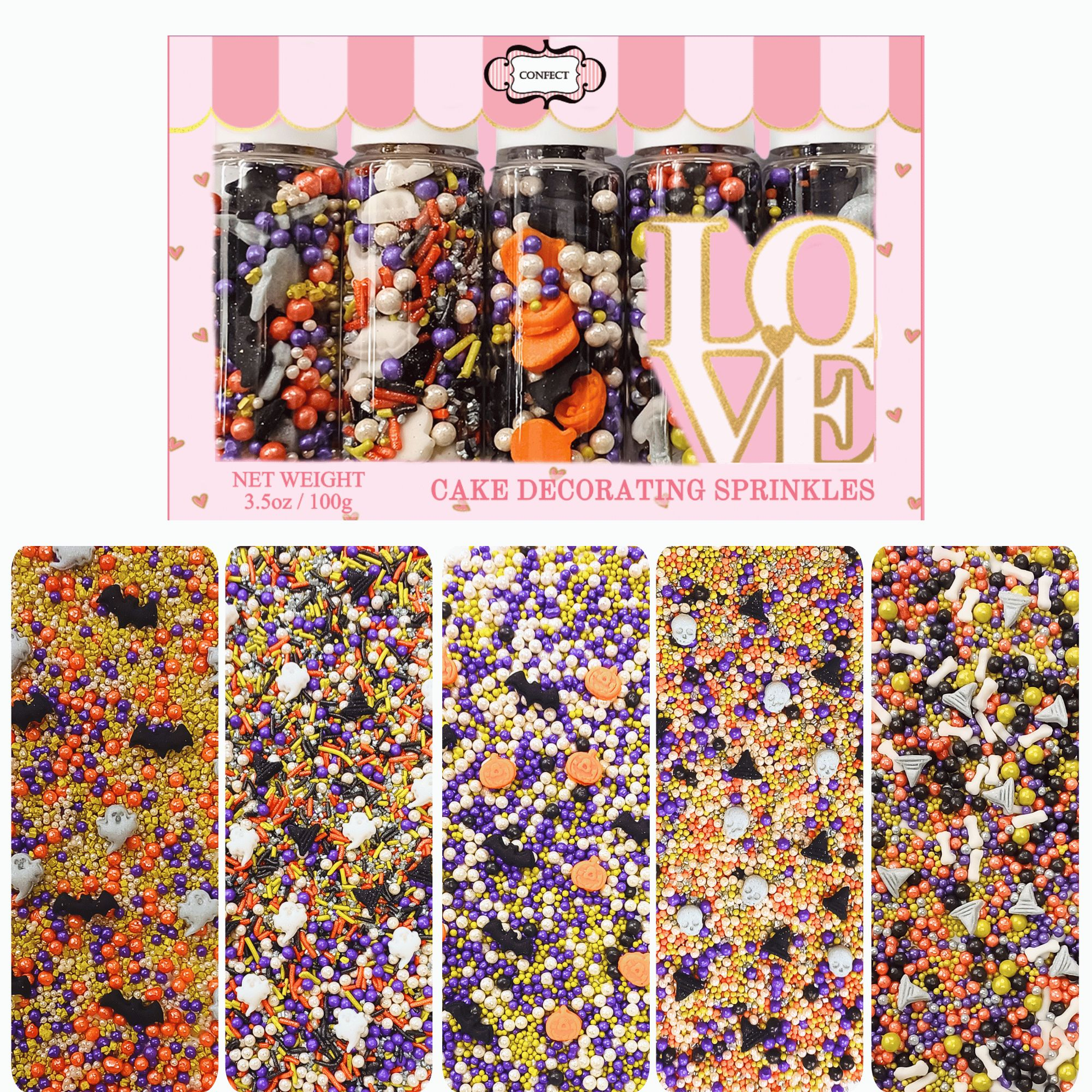 Confect Halloween sprinkles Multipack 2 (New)
