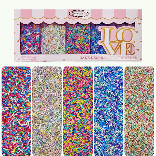 Confect Rainbow Magic Sprinkles | (01) Mix Colourful Sprinkles