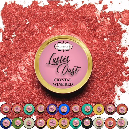 Confect Crystal Wine Red | Edible Luster Dust