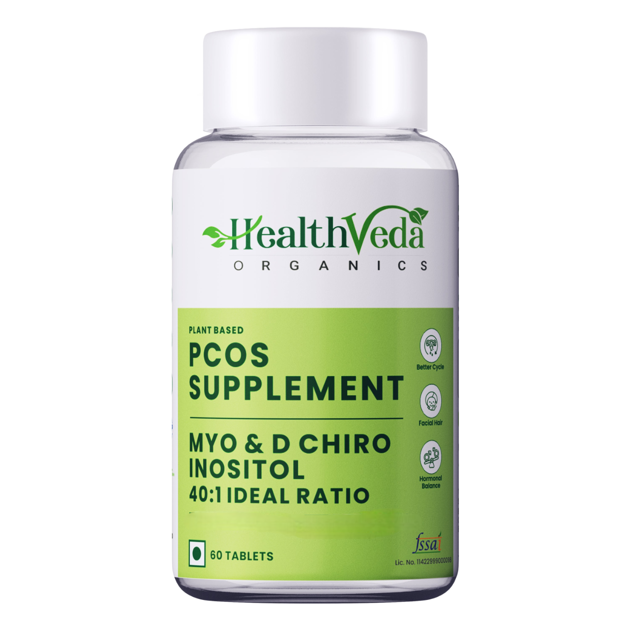 Health Veda Organics Plant Based PCOS Multivitamin Supplement Tablets 