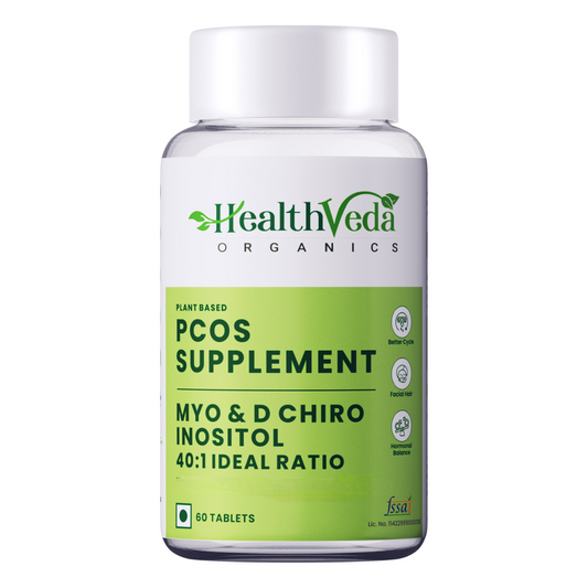 Health Veda Organics Plant Based PCOS Multivitamin Supplement Tablets 