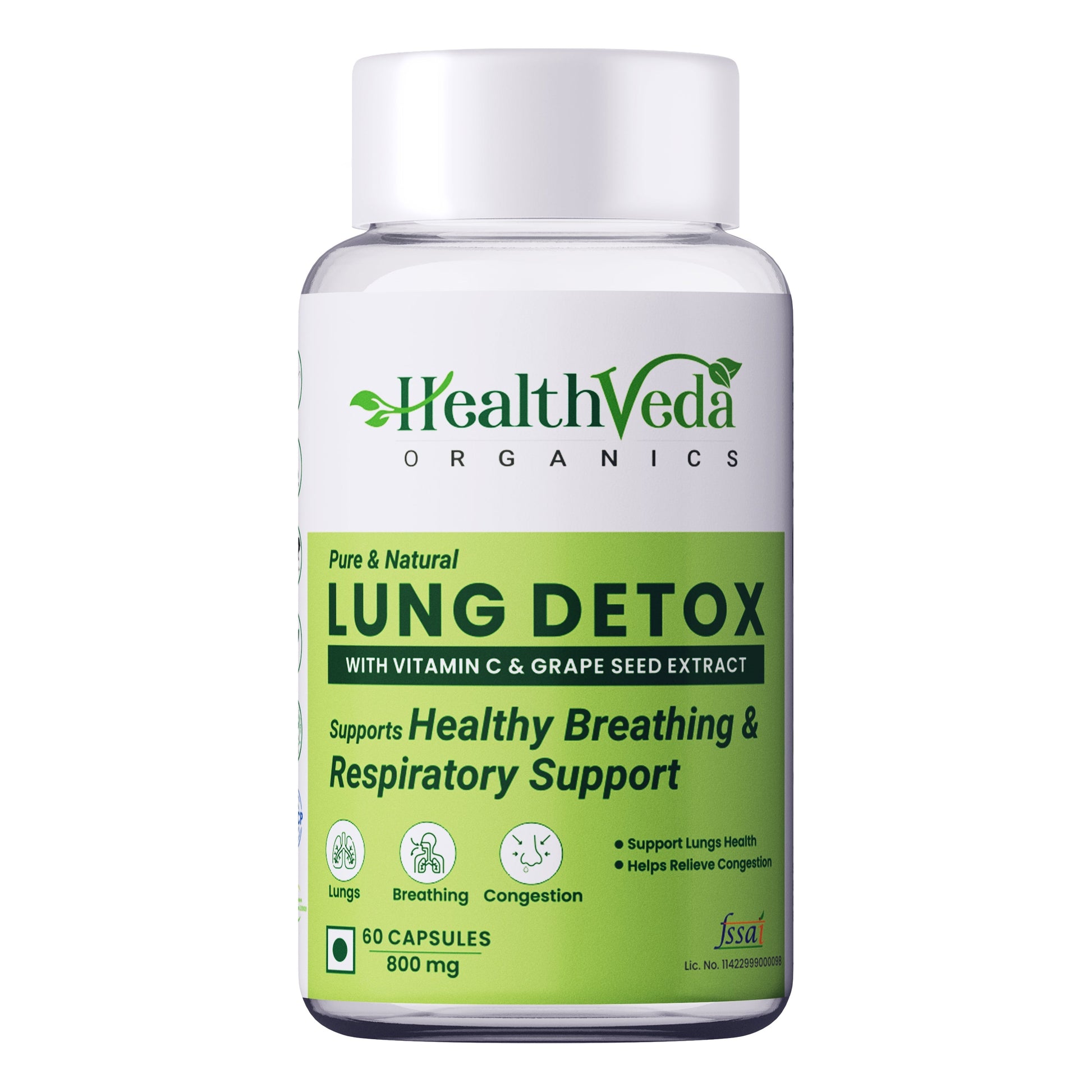 Health Veda Organics Lung Detox Veg Capsules Health Veda Organics