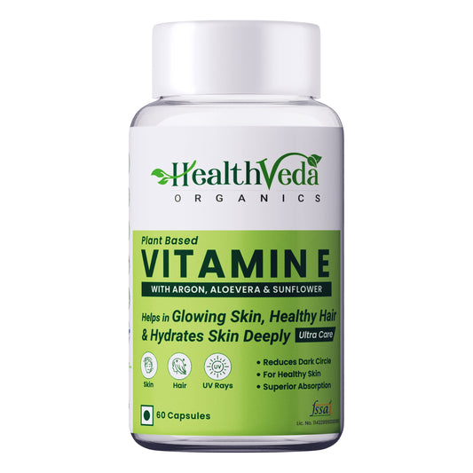 Health Veda Organics Vitamin E Capsules Health Veda Organics