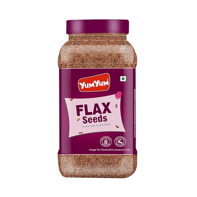 Yum Yum Roasted & Salted Flax Seeds Jar  Grab2Buy Yum Yum Grab2Buy