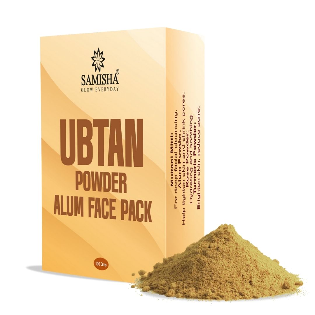 Samisha Ubtan Alum Face Pack With Rose – For Skin Tightening & Tan Removal