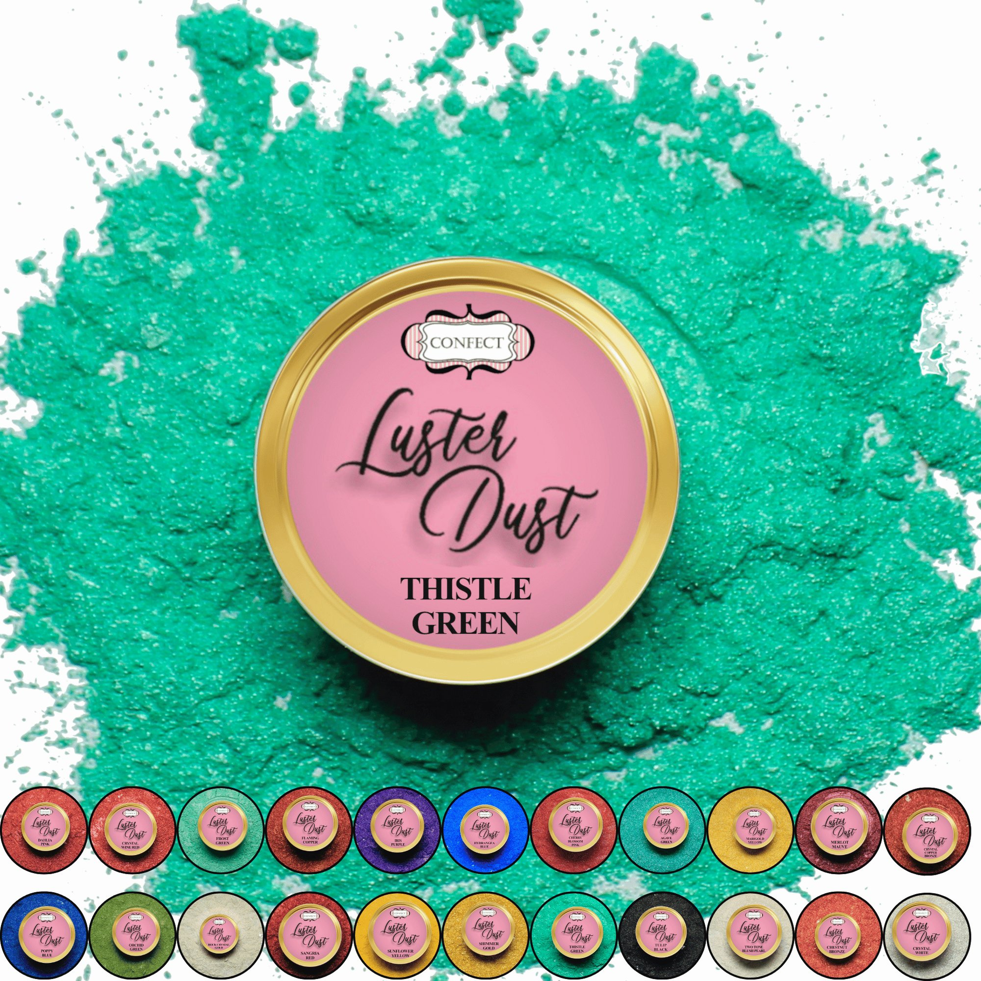 Confect Thistle Green | Edible Luster Dust  Grab2Buy Confect Grab2Buy