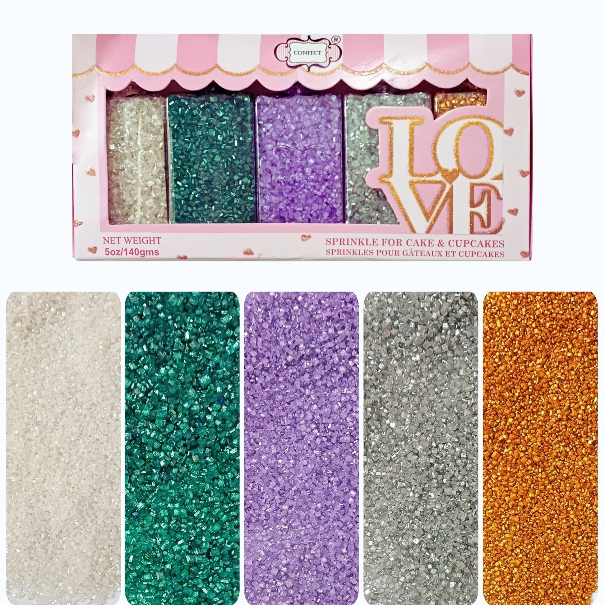 Confect Sparkling Sugar Combo Multipack 10