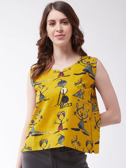 InWeave Quirky Sleeveless Top 