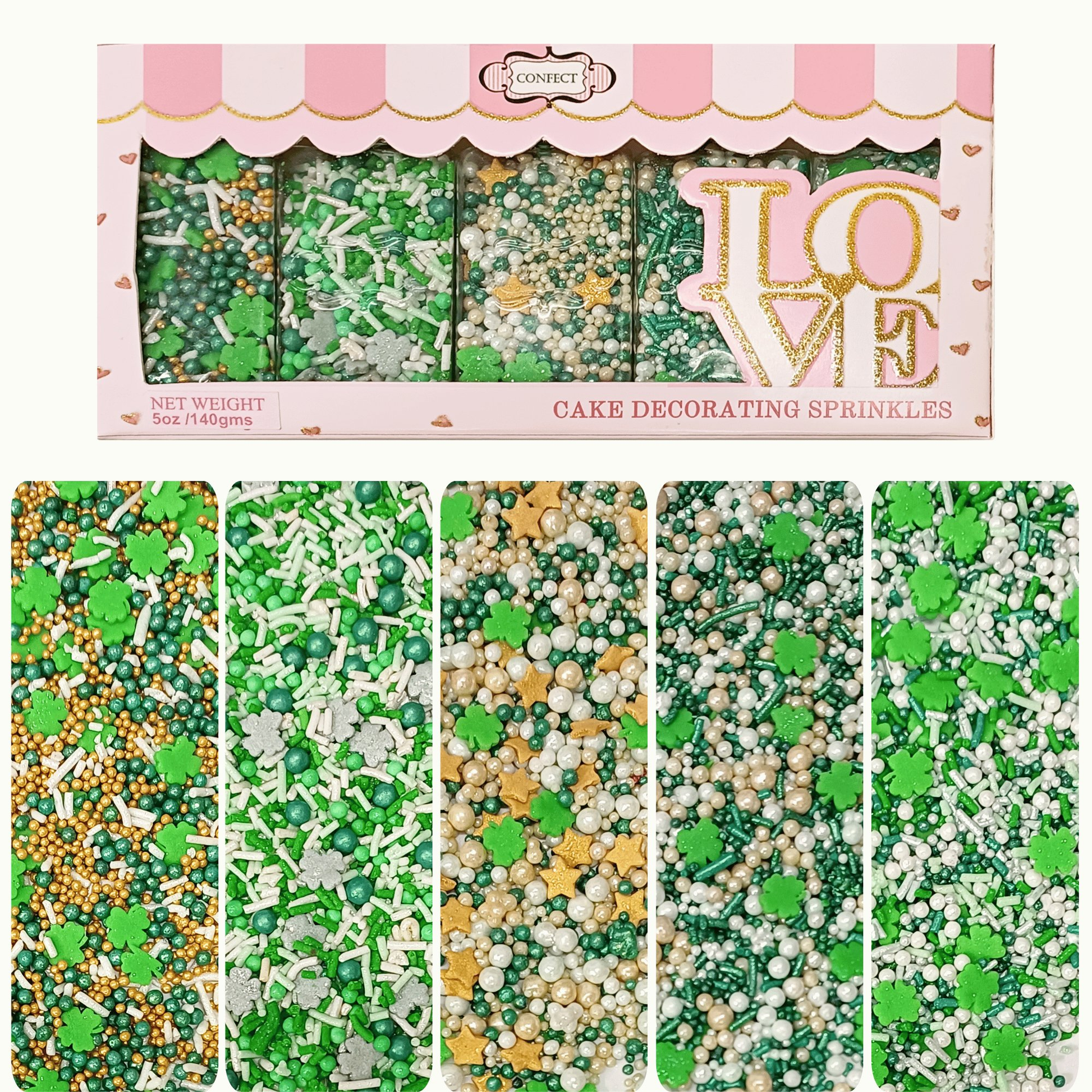 Confect St. Patrick's Sprinkles Multipack 10