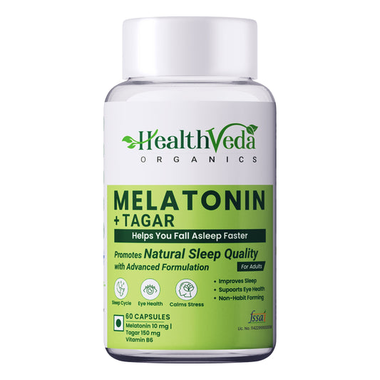 Health Veda Organics Melatonin Sleep & Relaxation Capsules Health Veda Organics