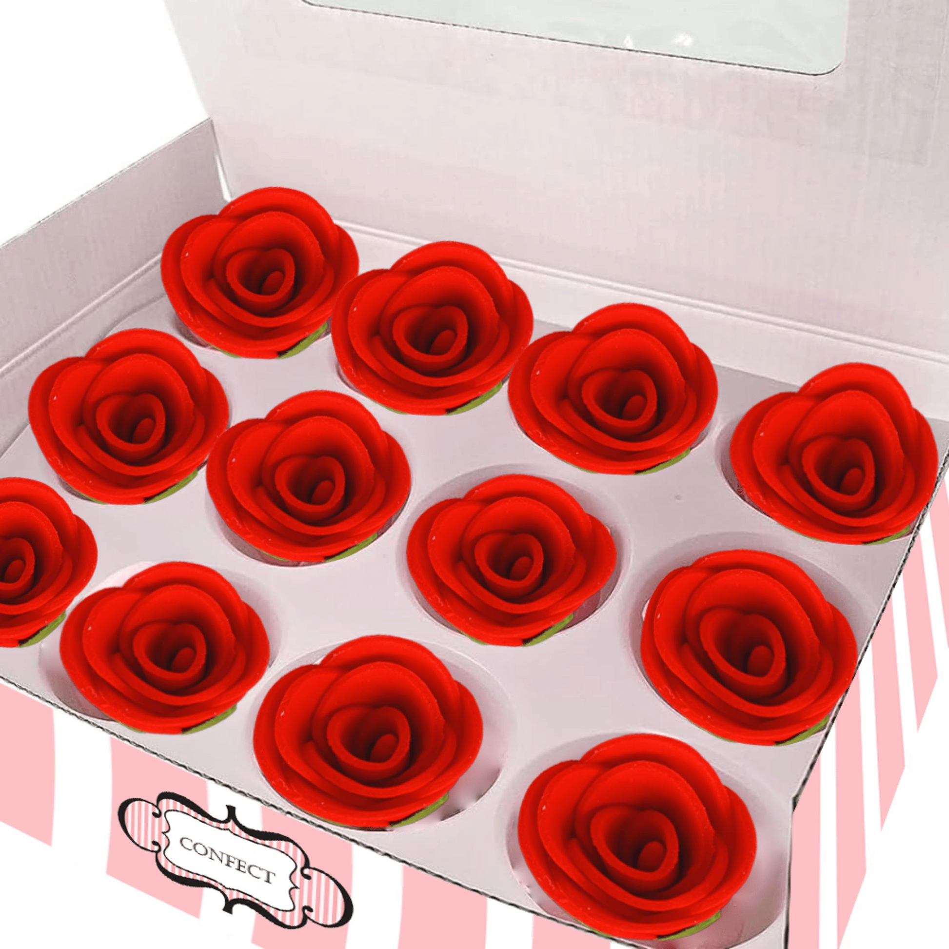 Confect Red | Edible Sugar Flowers