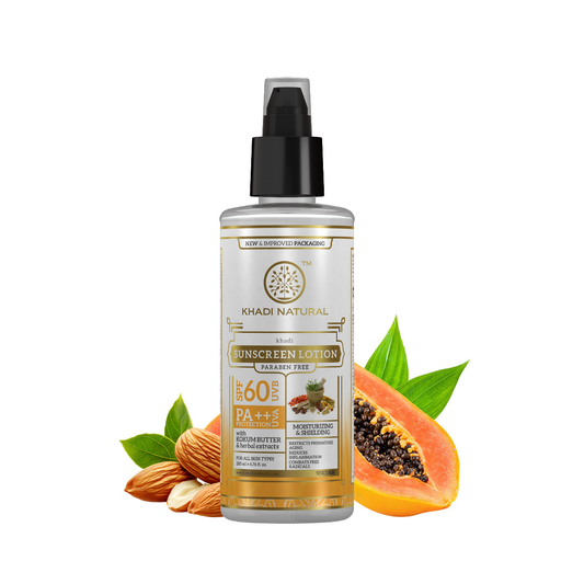 Khadi Natural Sunscreen Moisturising Lotion - SPF 60 - 100ml 