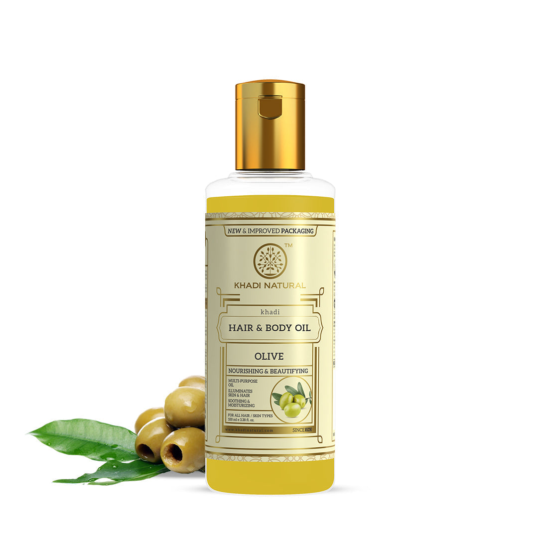 Khadi Natural Olive Oil for Hair & Body - 100ml 