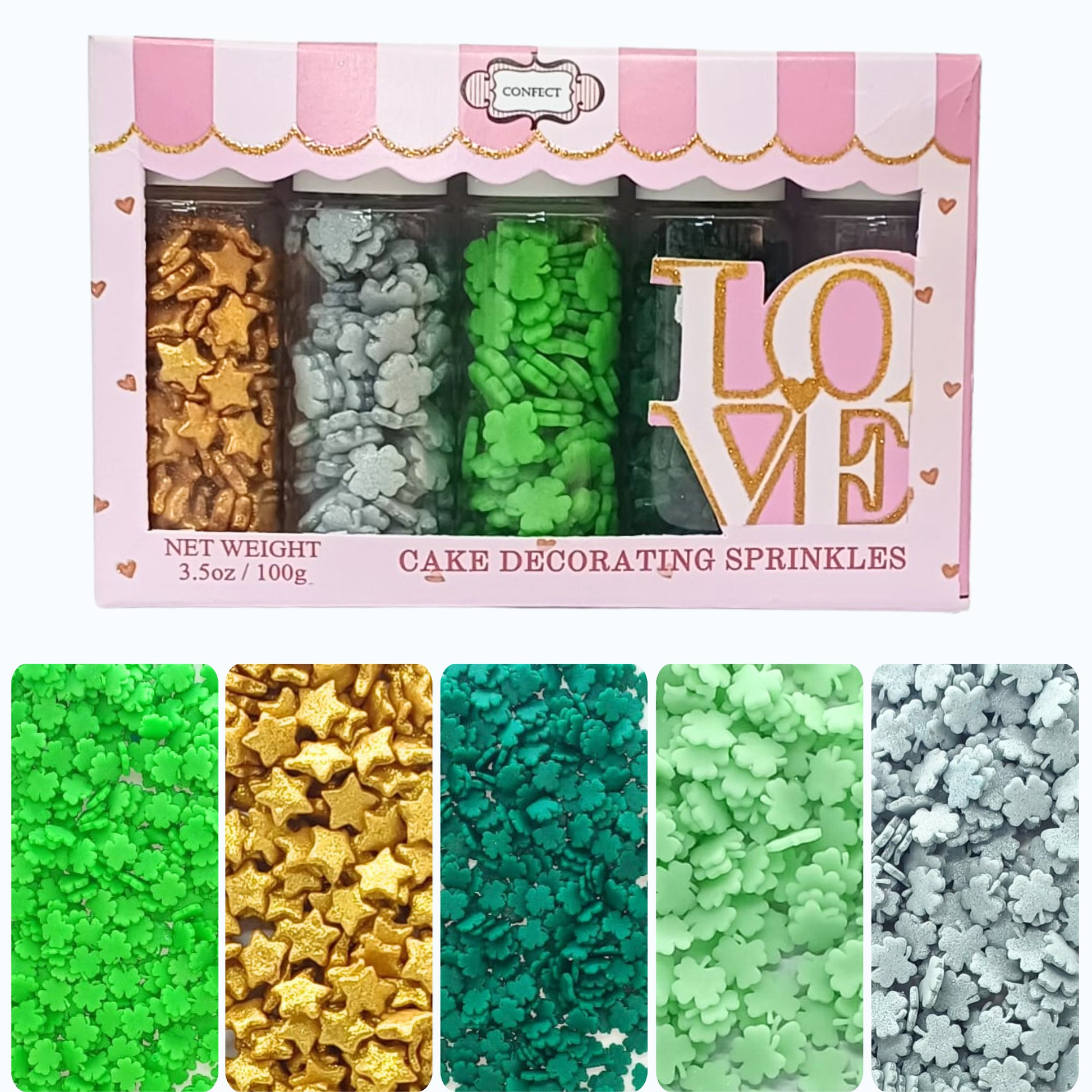 Confect St. Patrick's Sprinkles Multipack 6