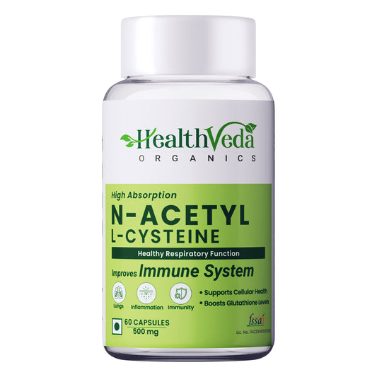 Health Veda Organics N - Acetyl L - Cysteine Veg Capsules Health Veda Organics